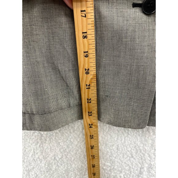 Ann Taylor Loft Womens Suit Jacket Blazer Gray Notch Lapel Pockets Petites 2P - Picture 6 of 8